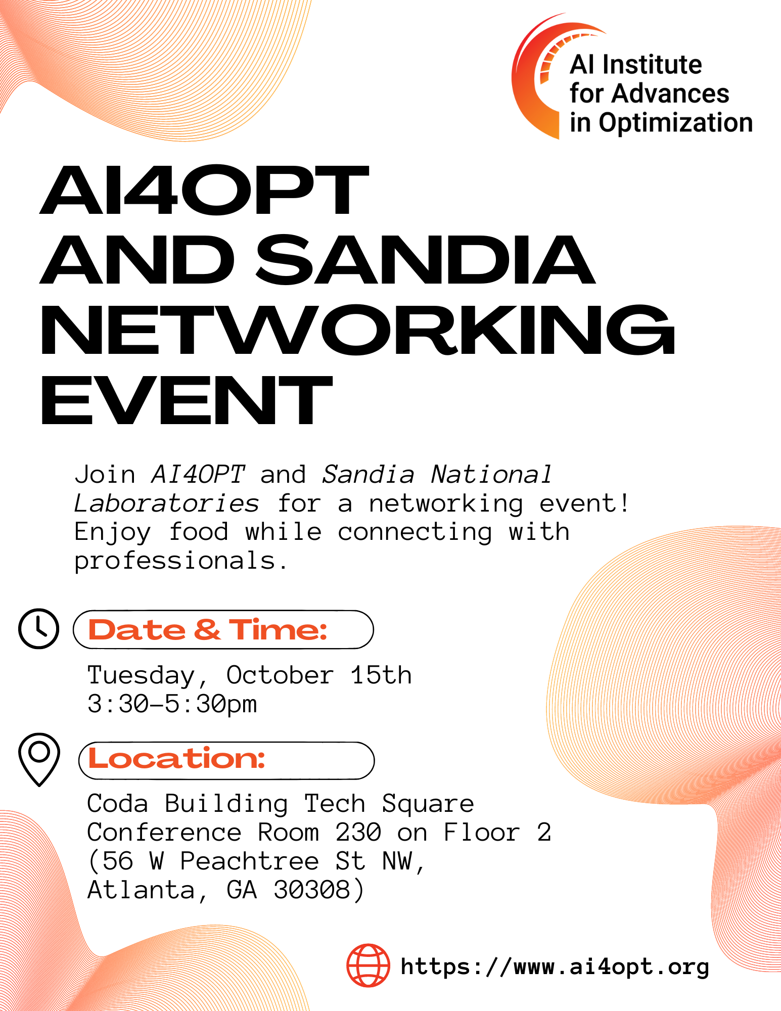 AI4OPT & Sandia Networking Social