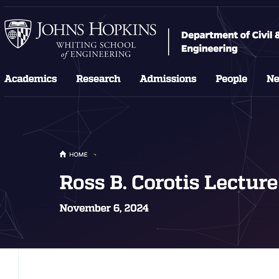 Square image of 2024 Ross B. Corotis Lecture