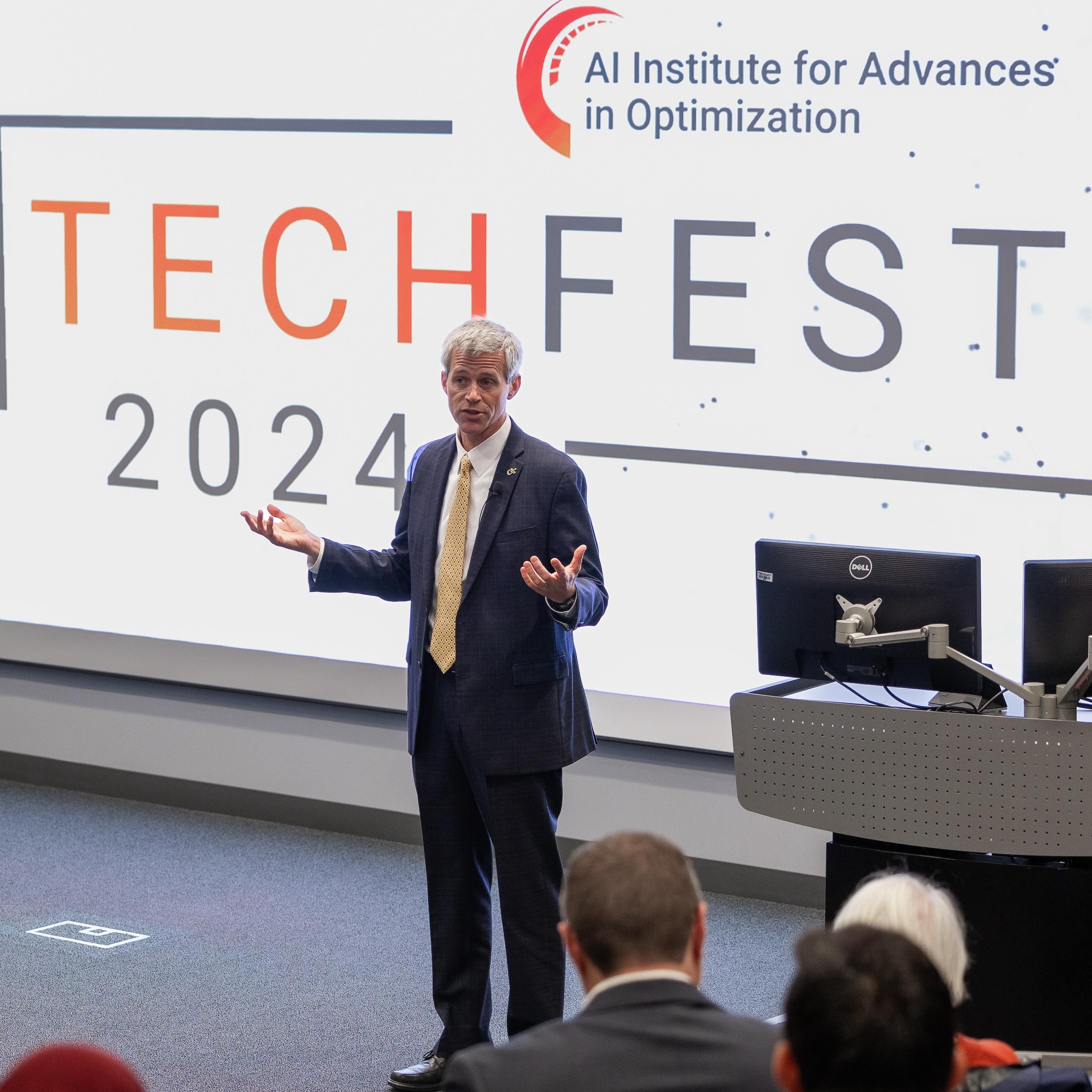 Tim Lieuwen, Interim Dir of Research at GT presenting at TechFest