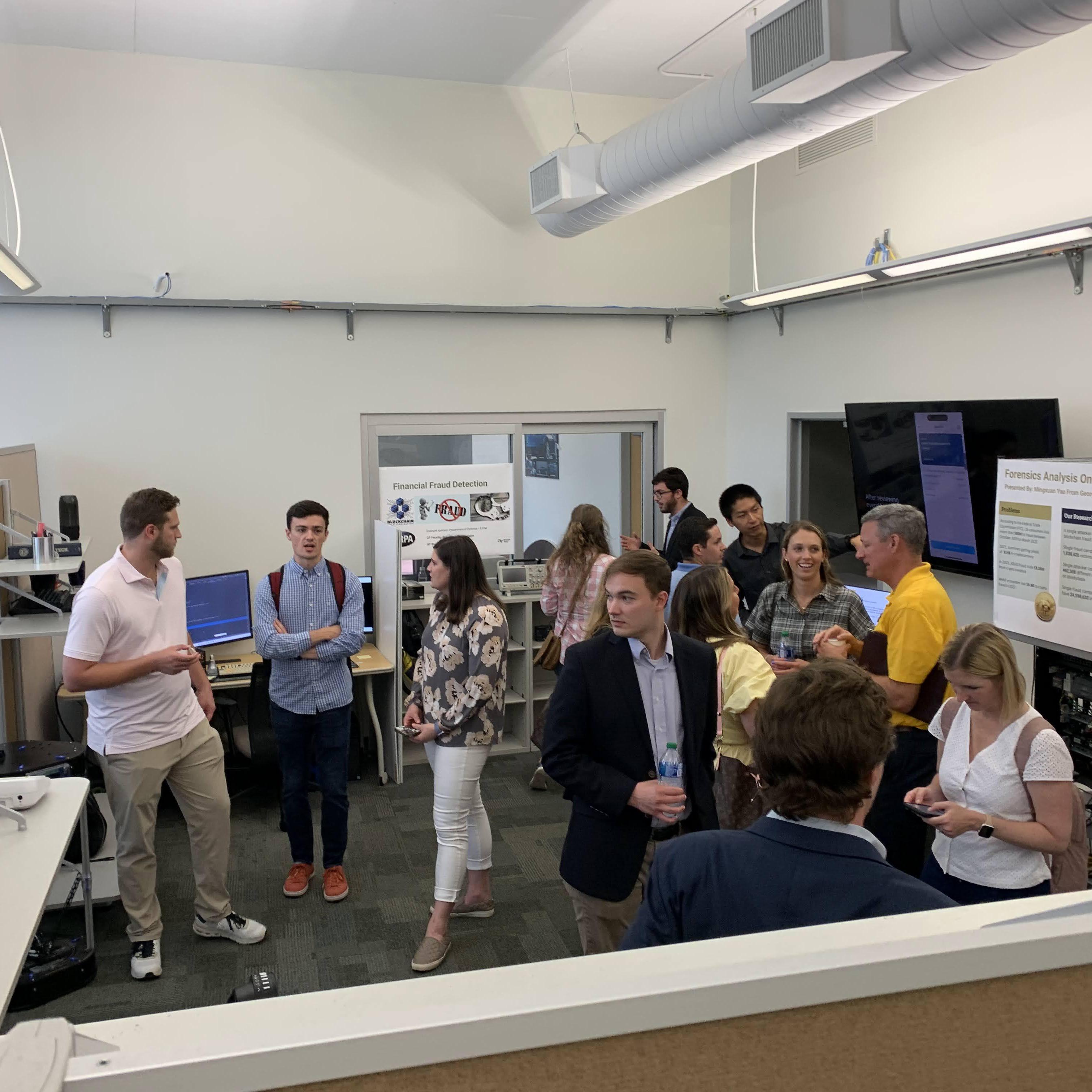 Georgia congressional delegation staffers at Georgia Tech