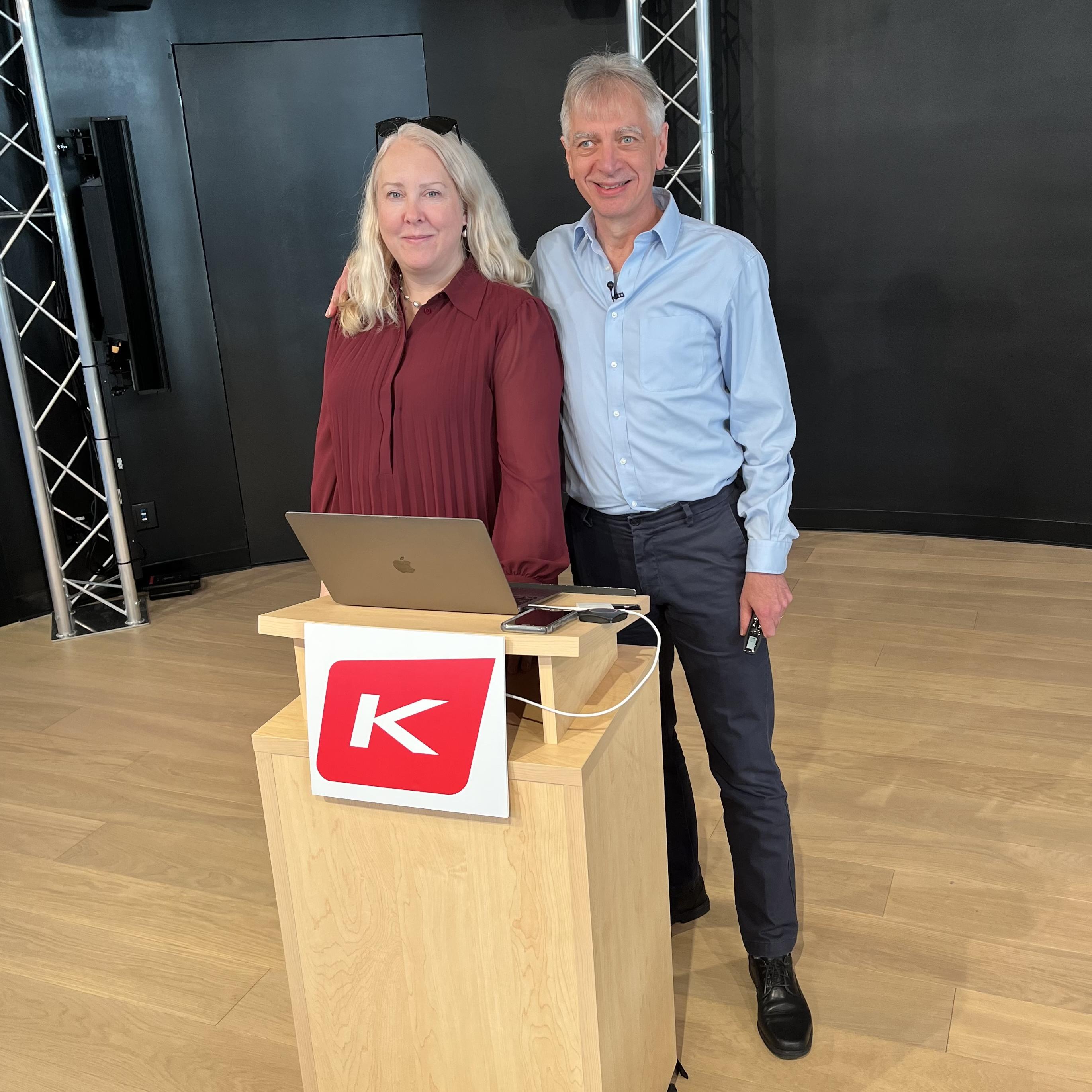 Anne and Pascal at Kinaxis HQ